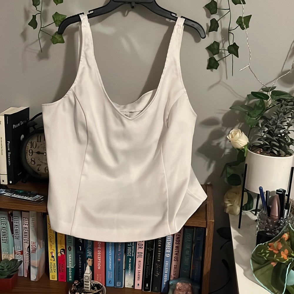 Corset Style Zip Up Tank